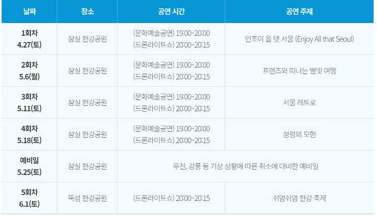 상반기 드론라이트 일정