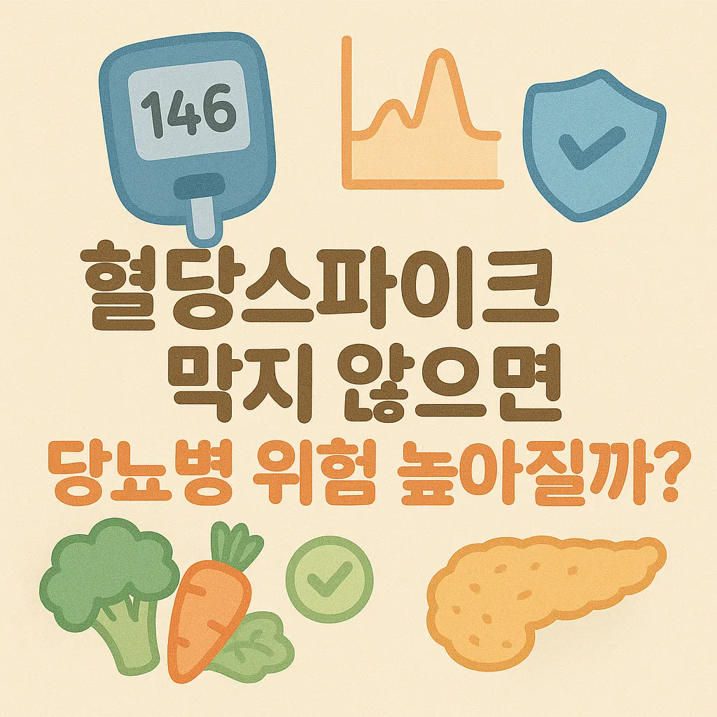 혈당스파이크 막지 않으면 당뇨병 위험 높아질까?