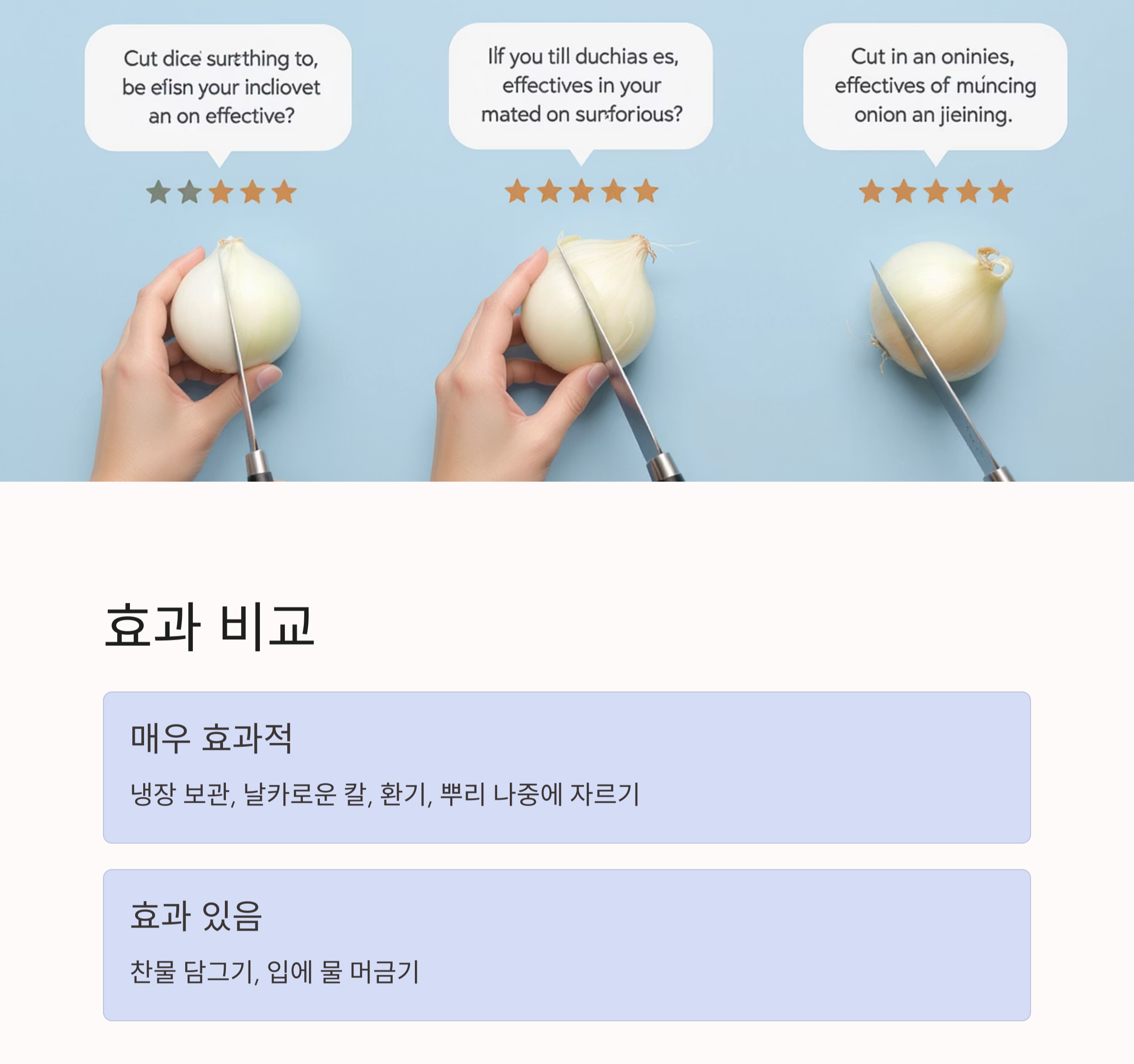 양파 썰 때 눈물 안 나는 꿀팁 대공개! 요리 초보도 웃으며 썬다