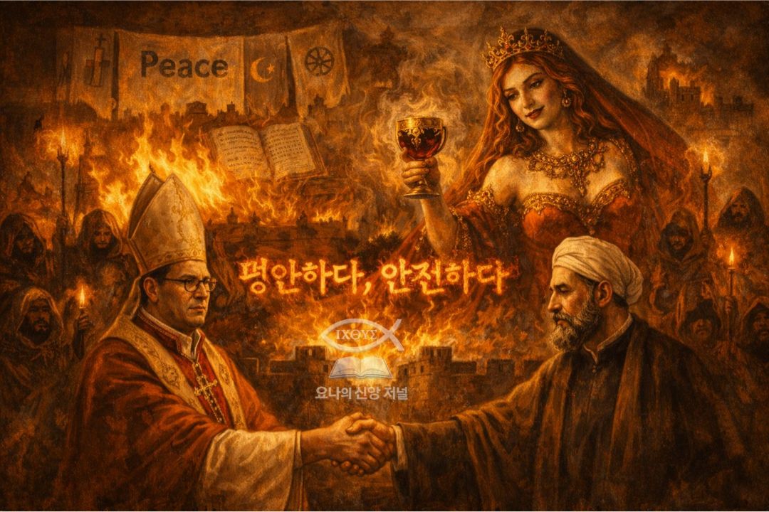 기만적 평강과 음녀의 정체는 평강의 언어 뒤에 숨어든 음녀와 교회 통합의 실체를 보여준다 요나의 신앙 저널
