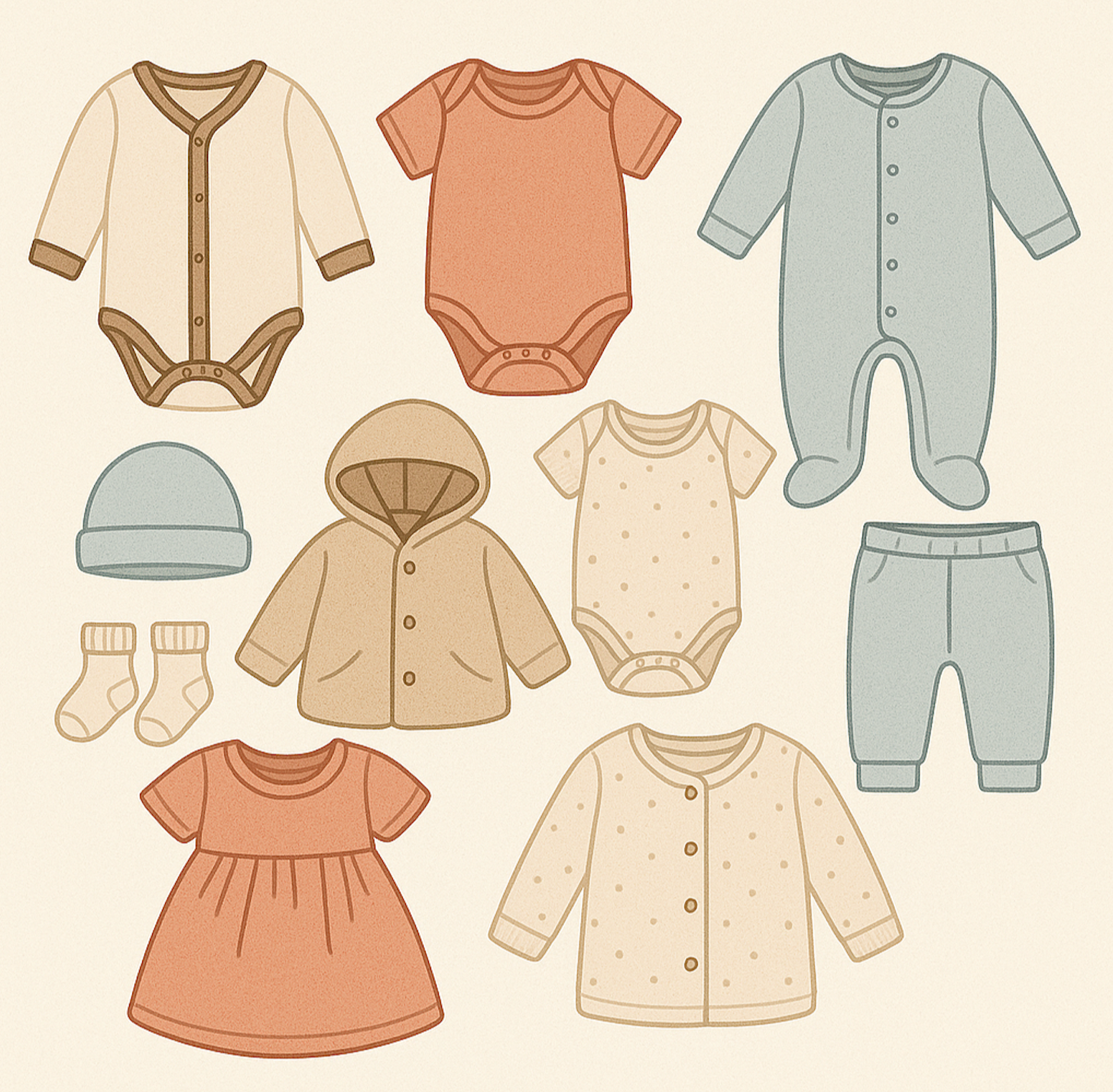 신생아 옷 관련 사진