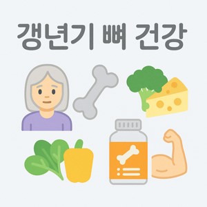 갱년기 여성의 뼈 건강을 위한 식단과 영양제 사진