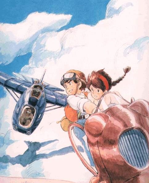 일본 애니메이션 영화 천공의 성 라퓨타 포스터 사진