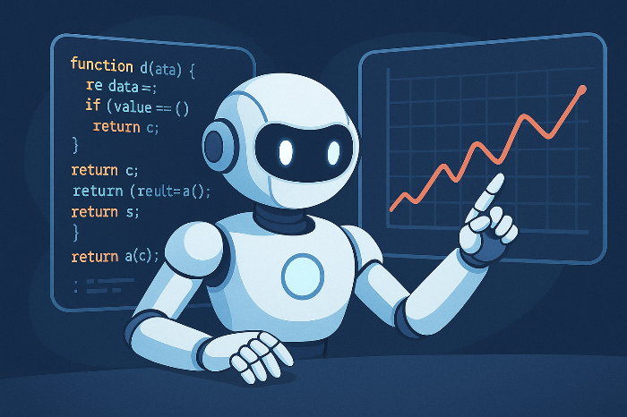 생성형 AI와 투자 데이터의 결합을 표현한 이미지