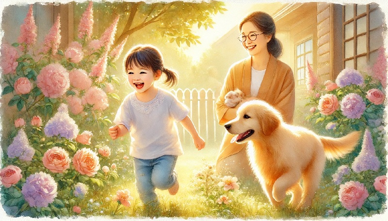 육아와 강아지에 대한 이미지