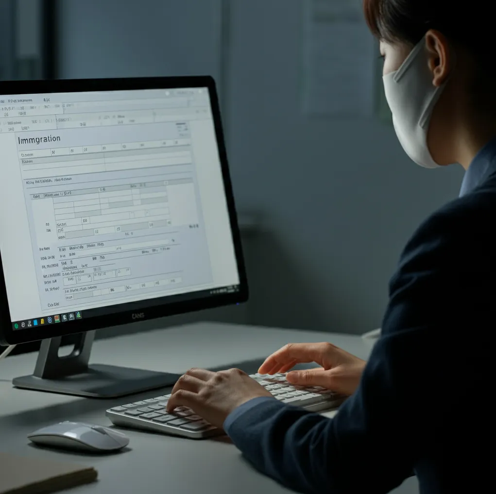 컴퓨터로-입국신고서-작성하는-한국인02