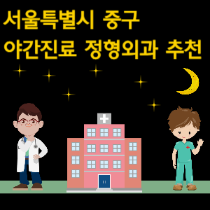 서울 중구 정형외과 야간진료