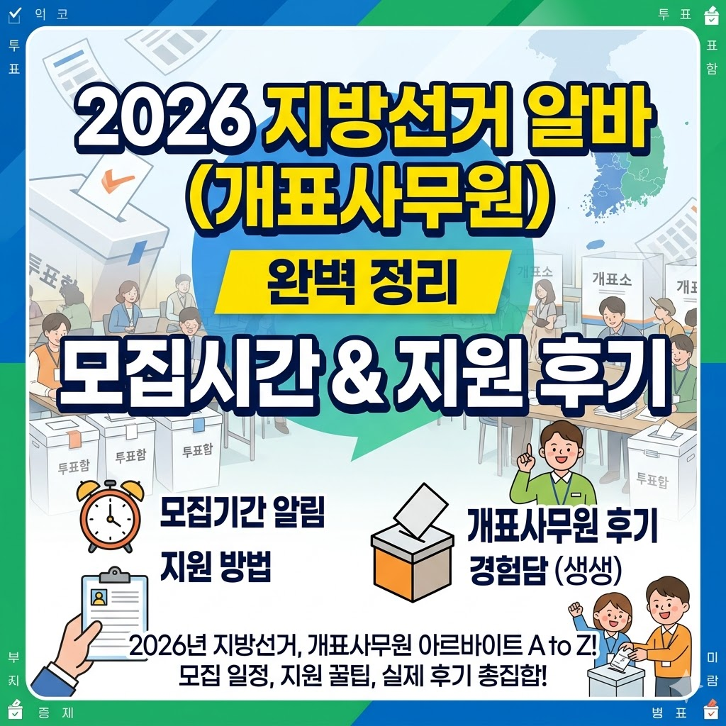 2026 지방선거 알바 신청하러 가기