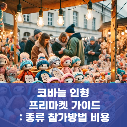 코바늘 인형 프리마켓 가이드 : 종류 참가방법 비용