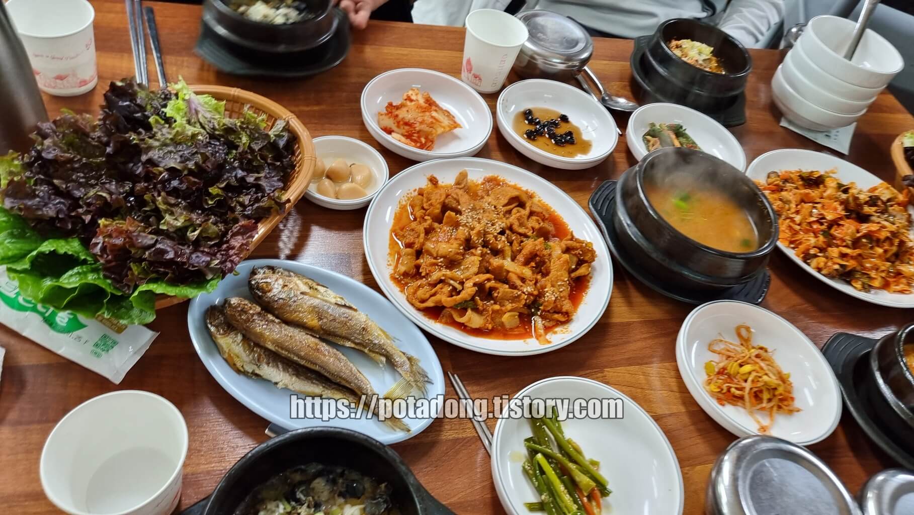 당진 맛집 신흥우렁이 전문식당 음식