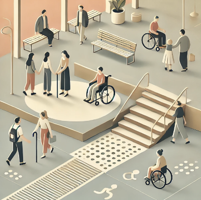 장애인과 비장애인의 공존을 위한 사회적 노력 관련 이미지