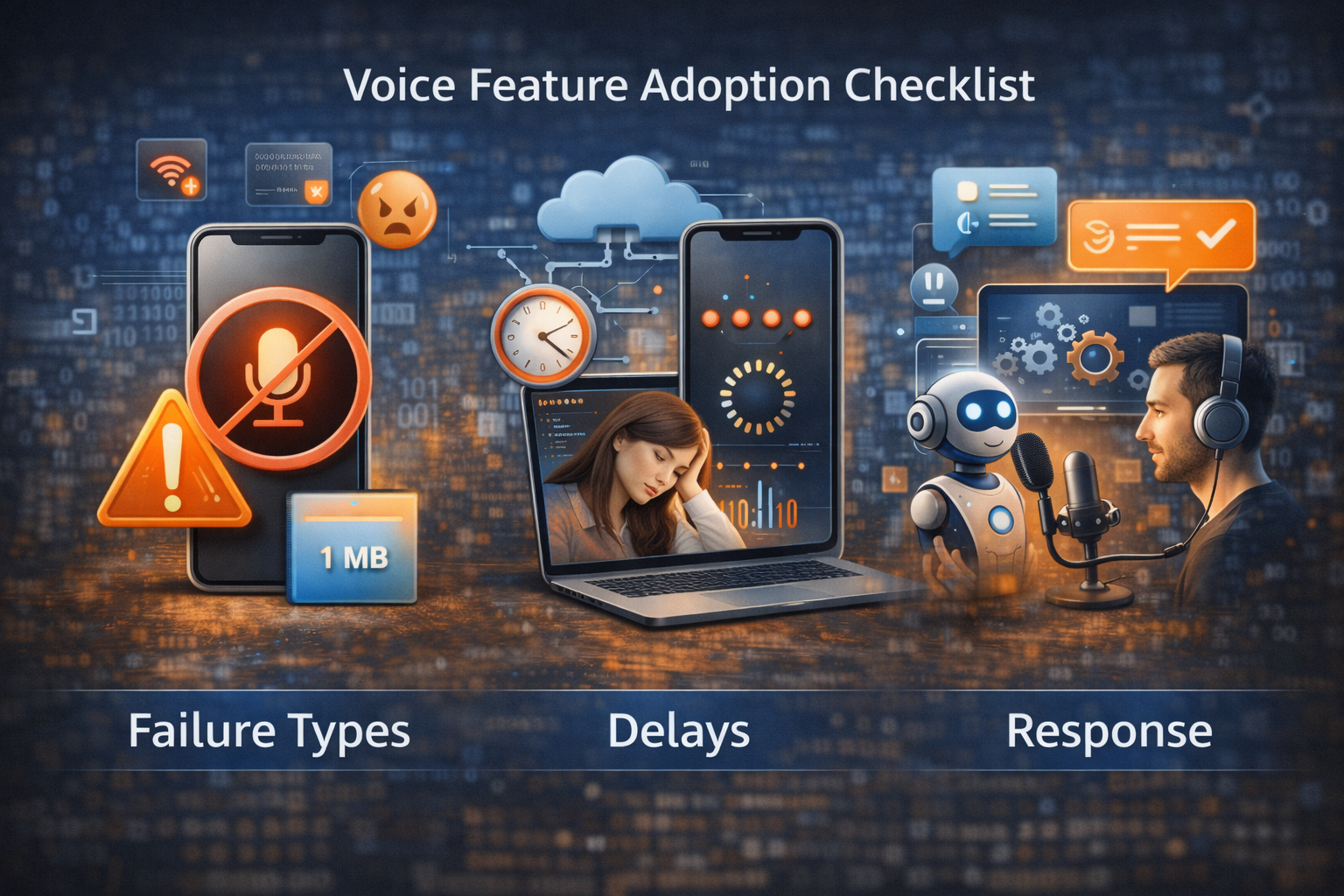 음성 기능 도입 체크 (실패유형,지연,대응)