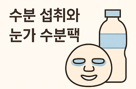 눈밑주름 없애는 방법-수분섭취
