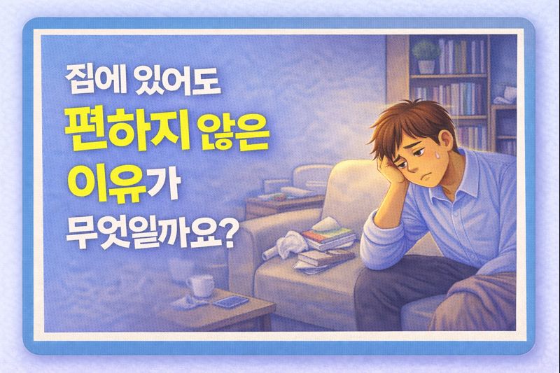 집에 있어도 편하지 않은 이유가 무엇일까요?