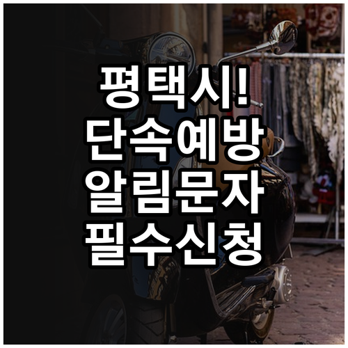 평택시 주정차 과태료 예방하는 단속 ..