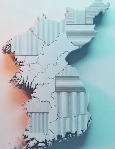 대한민국 지도