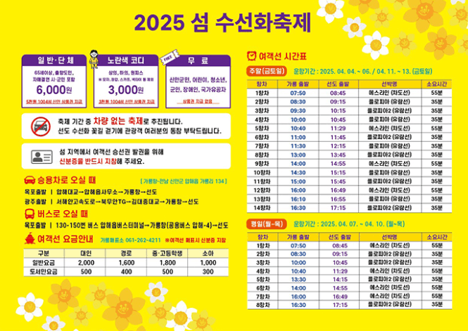 2025 신안 수선화 축제 일정 프로그램 행사 정보