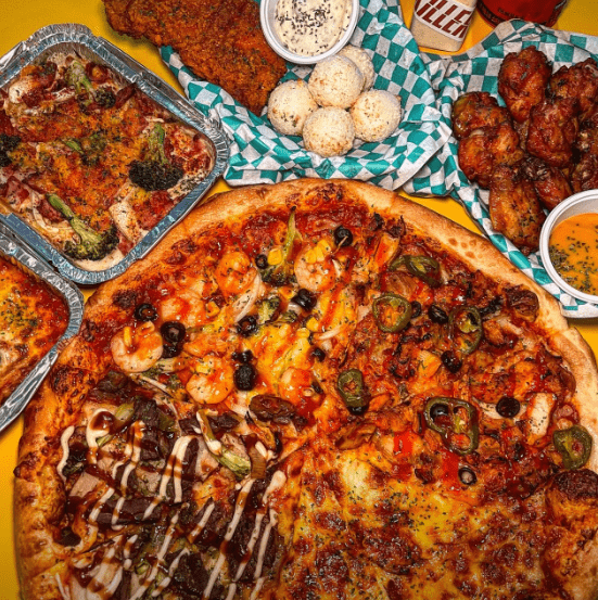 중동 맛집 "킬러피자" 음식