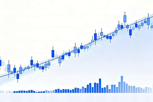깔끔한 주식 상승 차트