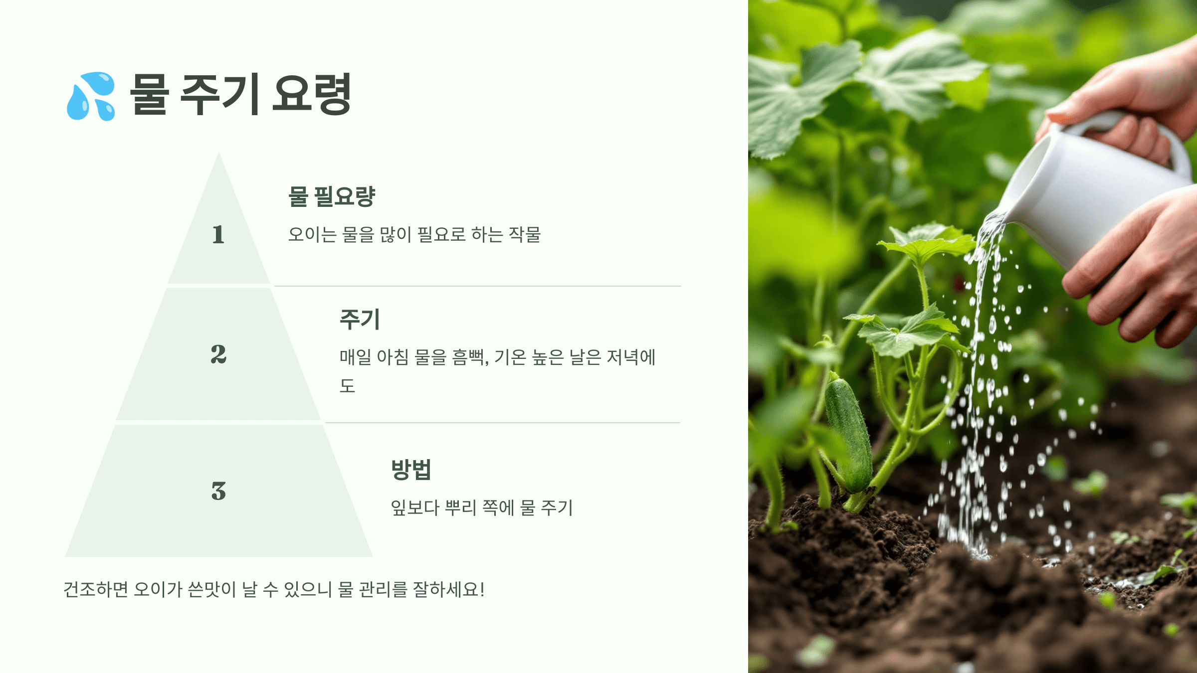 오이 사진입니다.