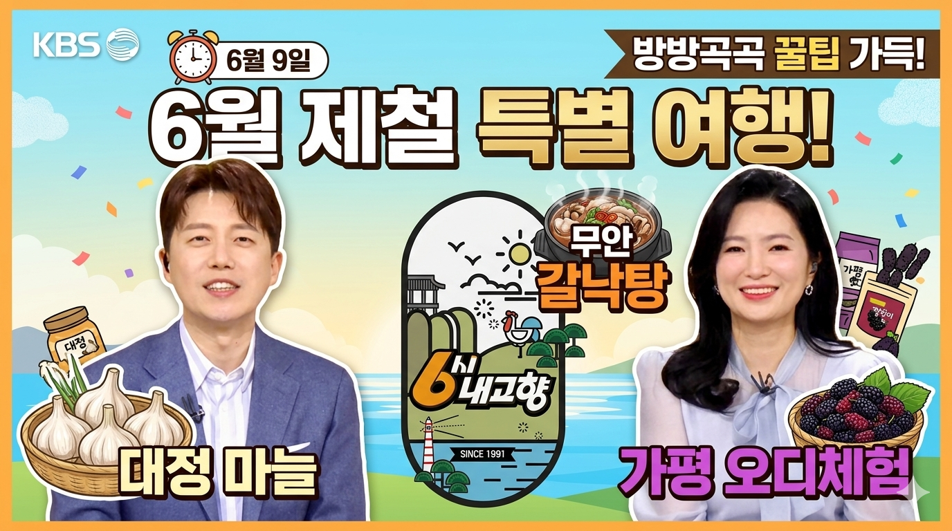 [6월 9일] 오늘 생생정보 제주 대정 마늘, 무안 갈낙탕, 가평 반딧불마을 체험까지 총정리! 관련사진