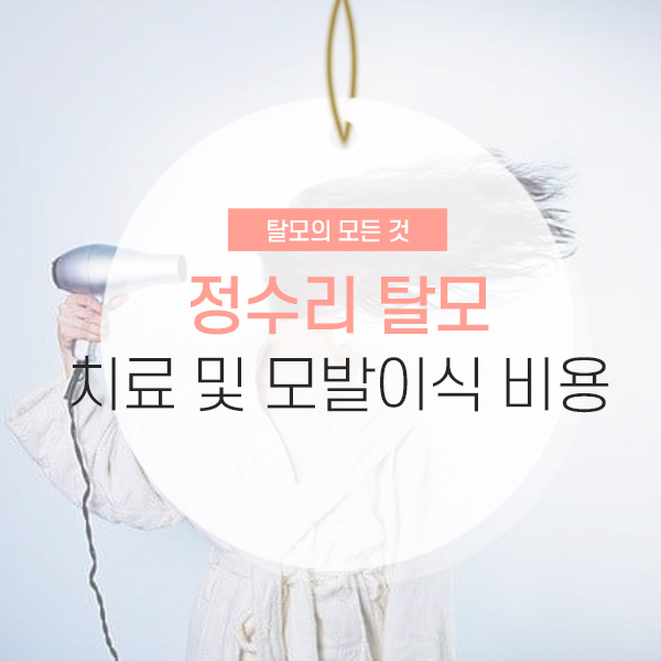 정수리 탈모 치료 및 모발이식 비용소개하는 콘텐츠입니다.