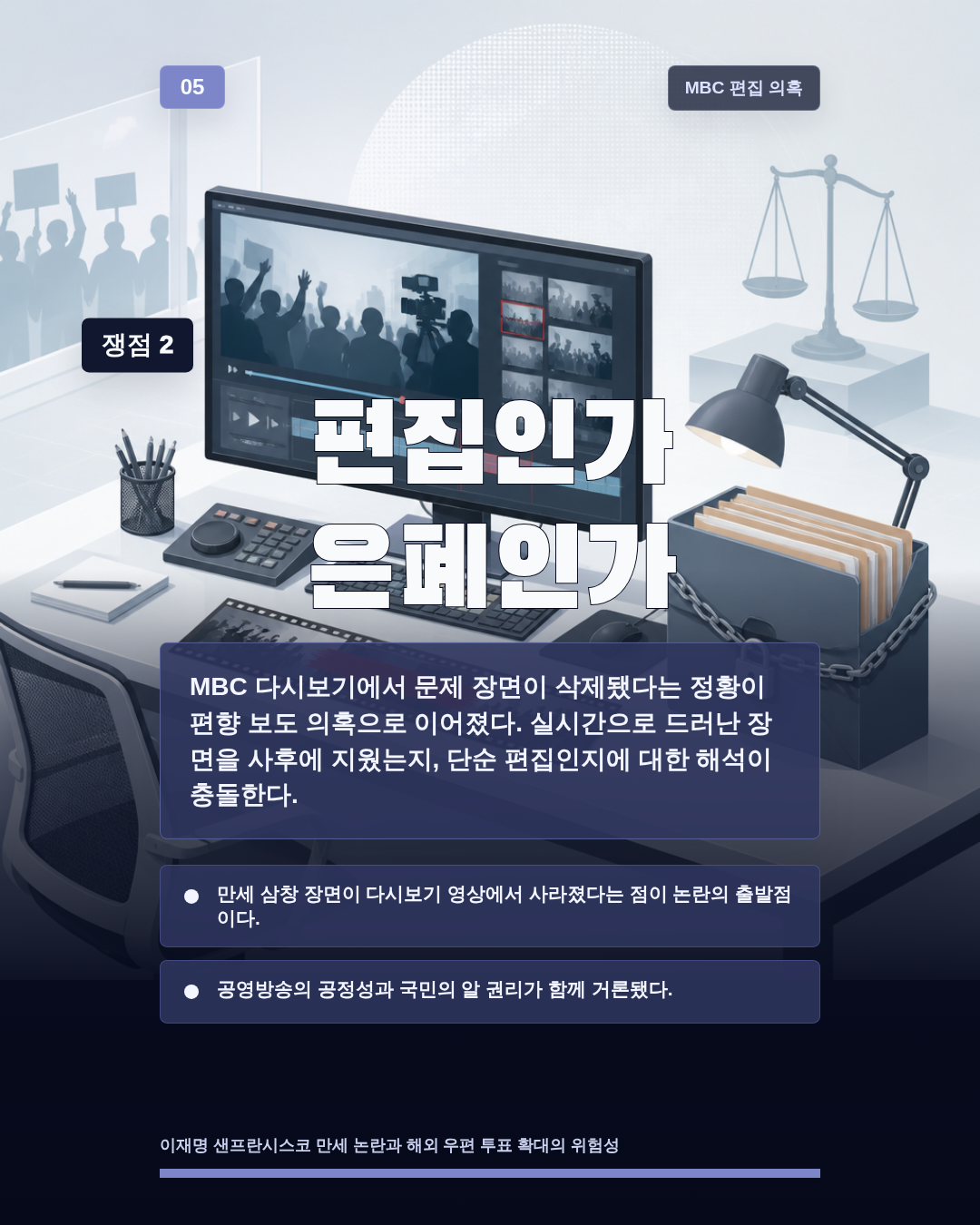 편집인가 은폐인가
