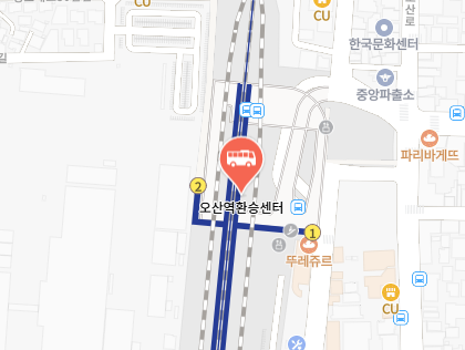 오산역버스터미널 위치-지도