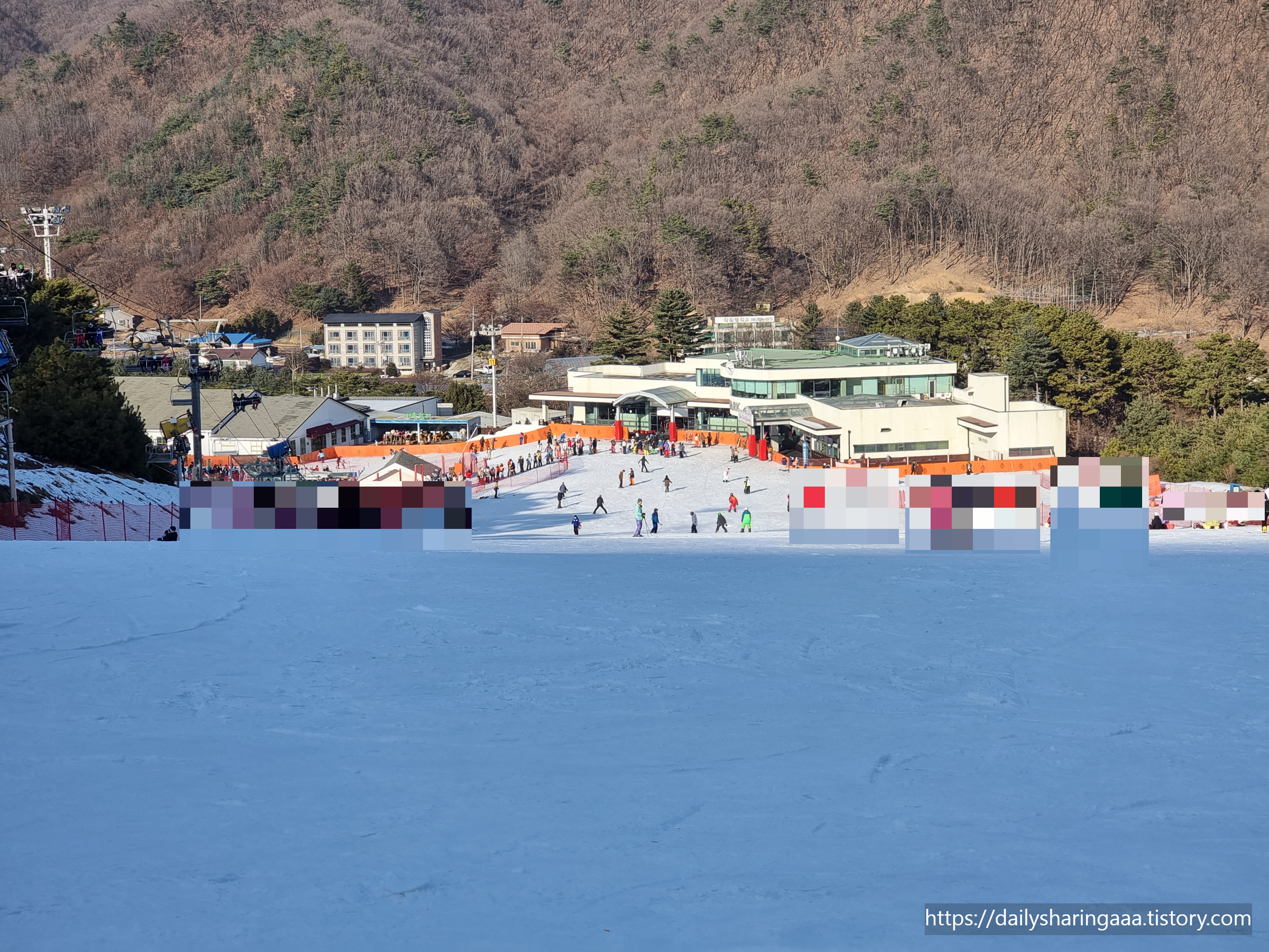 지산리조트_초급슬로프_정상