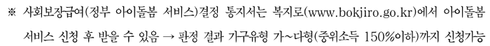사회보장급여 결정 통지서 관련