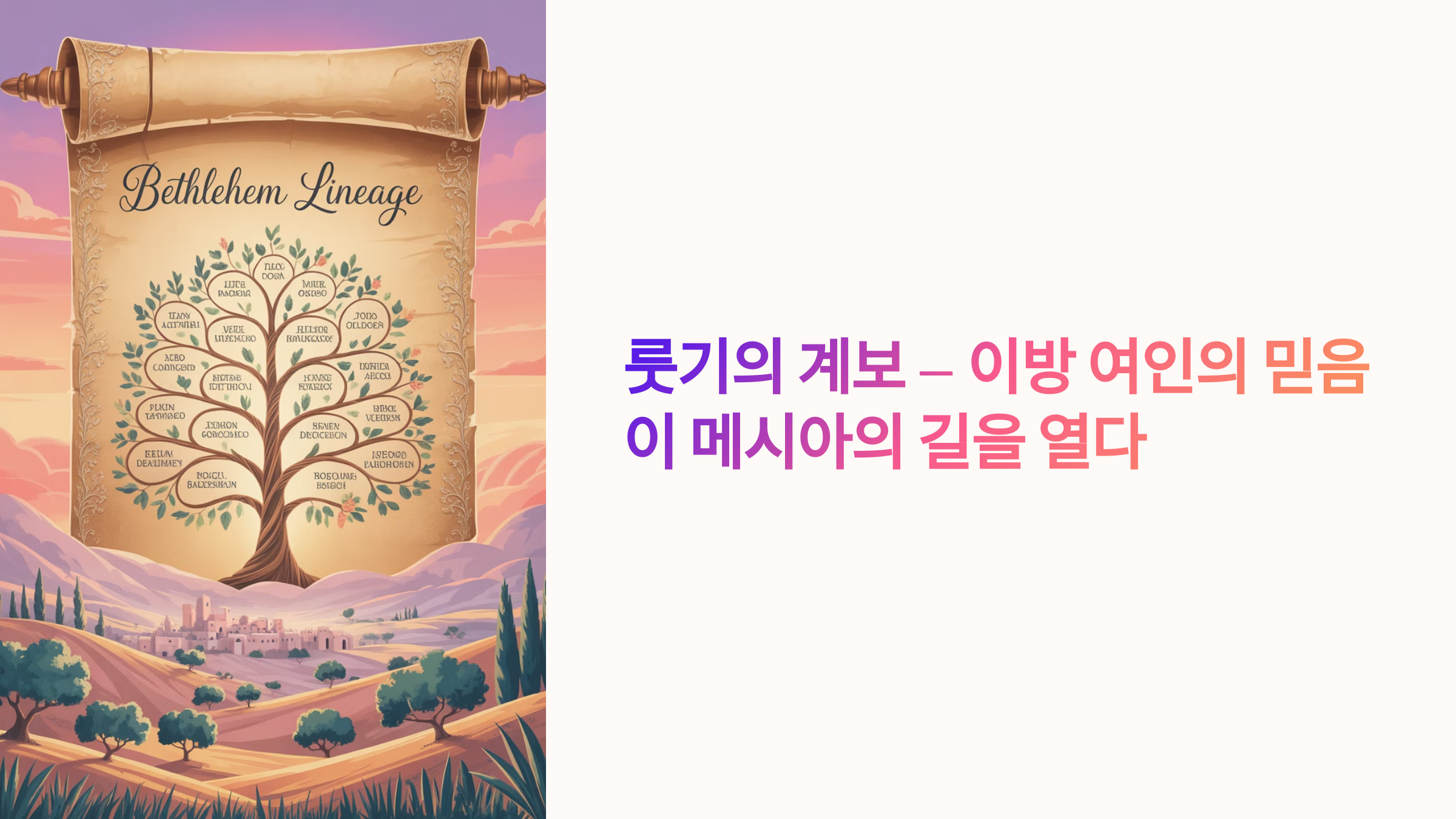 룻기의 계보