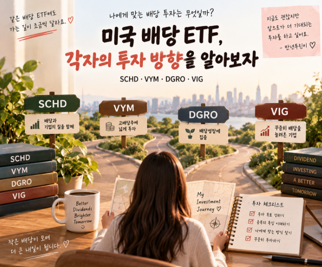 미국 배당주와 배당 ETF 종류 총정리 1탄｜SCHD&middot;VYM&middot;DGRO&middot;VIG&middot;코카콜라&middot;ARCC