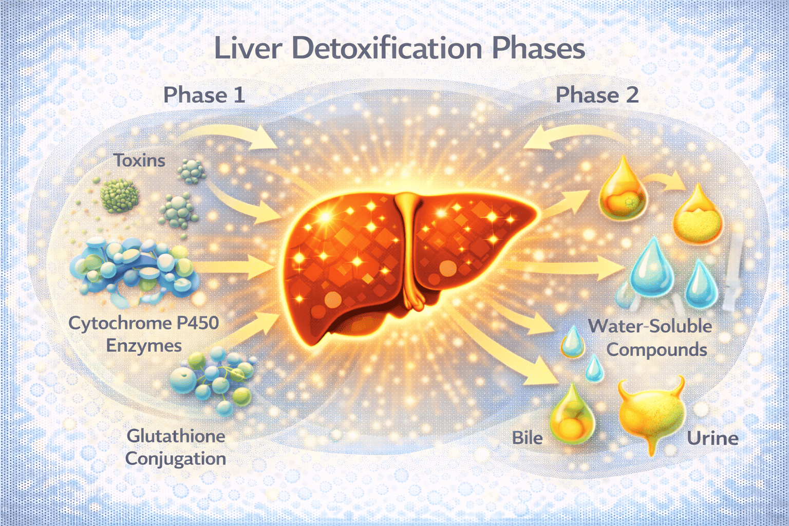 간 해독 과정의 기본 구조
