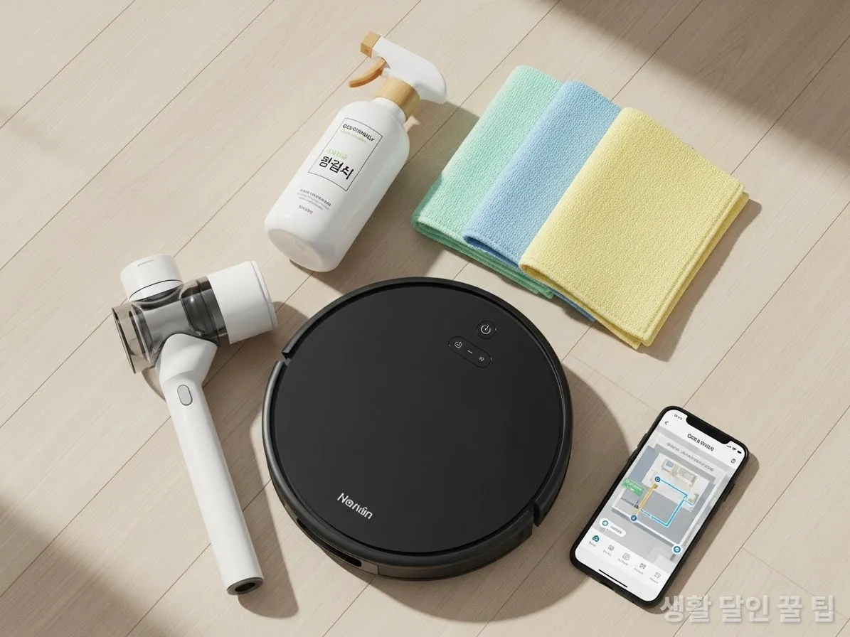 로봇청소기, 무선 청소기, 친환경 세제 등 2026년 최신 청소 도구들