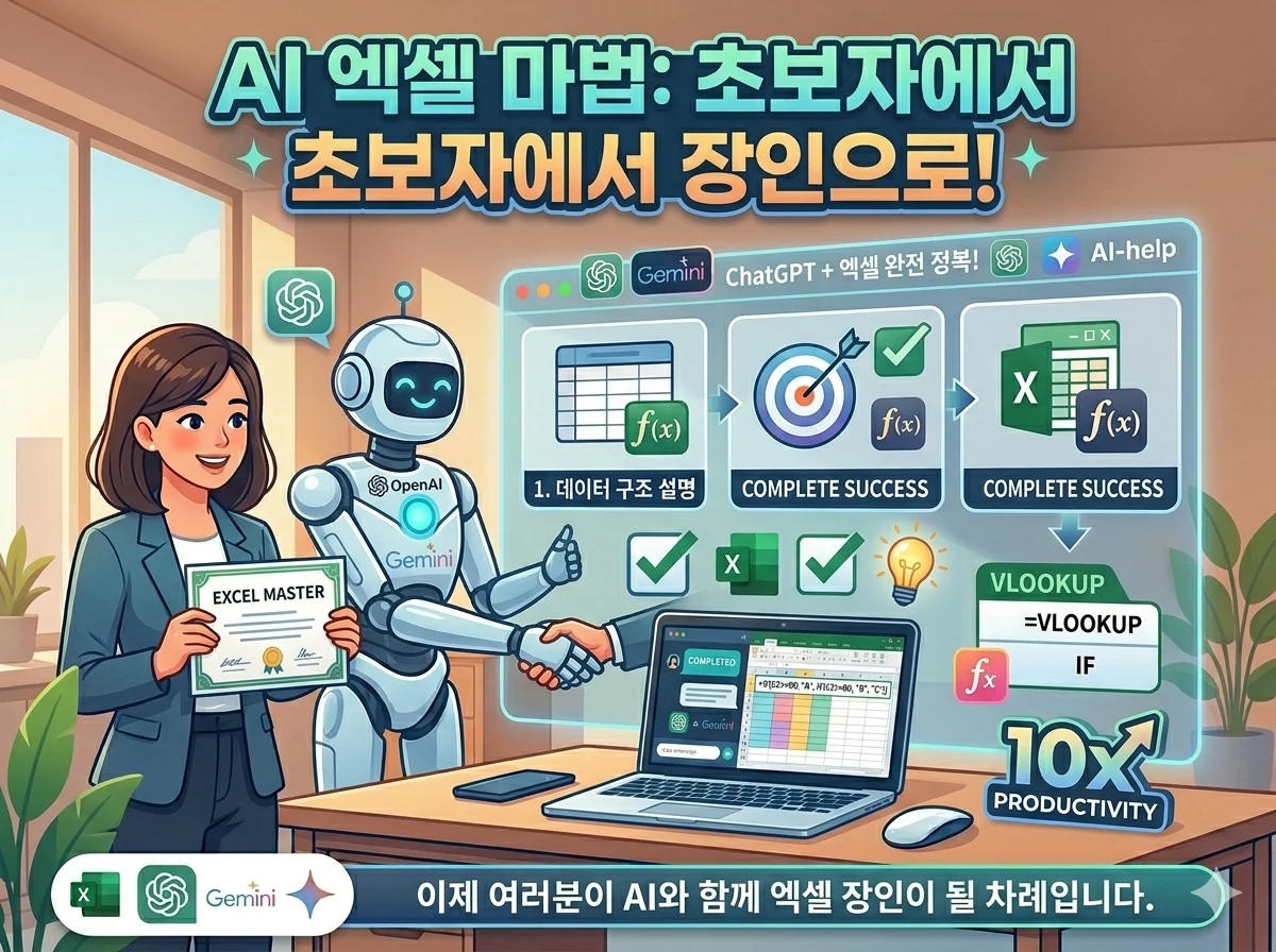 AI 엑셀 초보자에서 장인으로