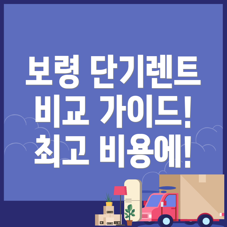 보령시 단기렌터카 비용