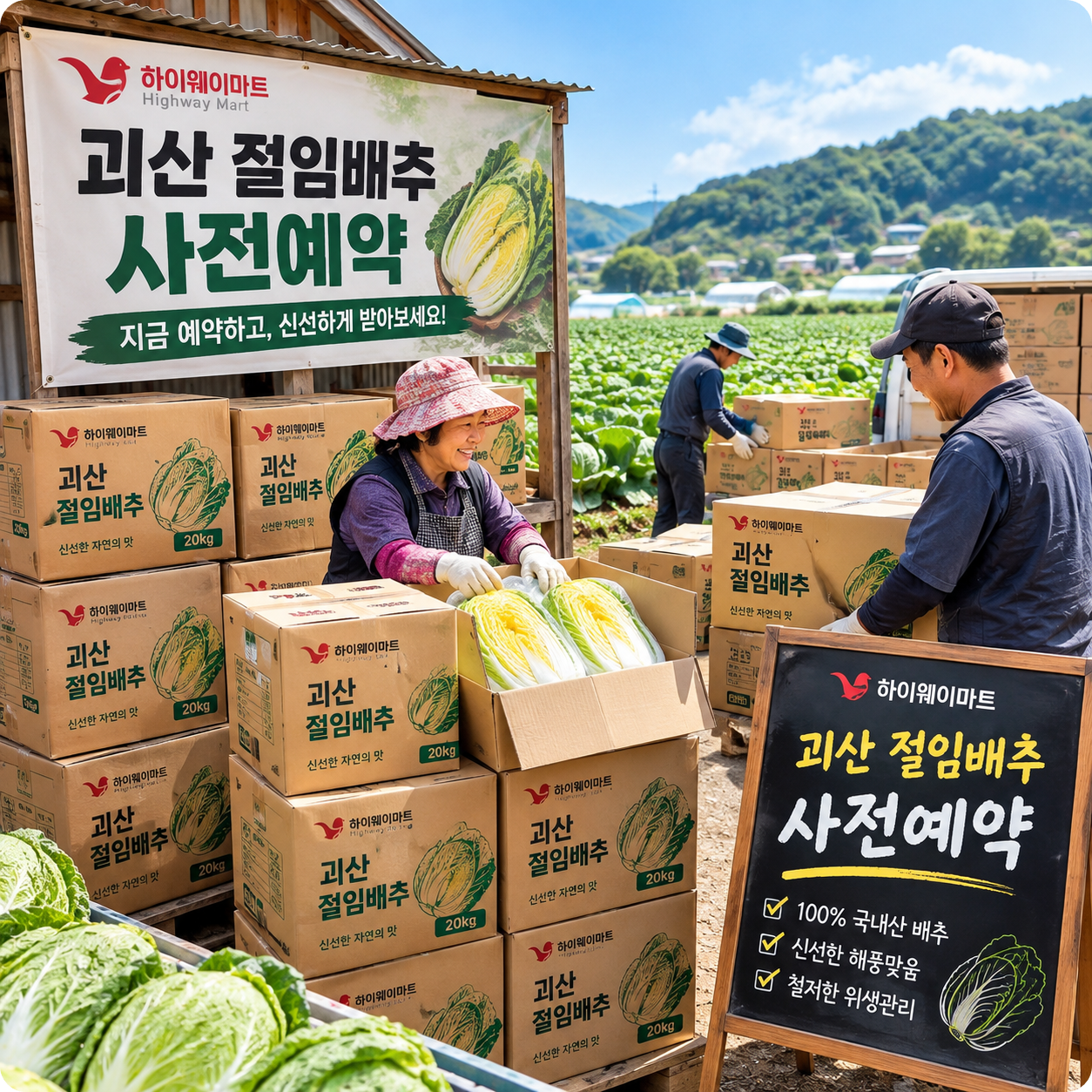 절임배추 사전예약 하이웨이마트 이미지
