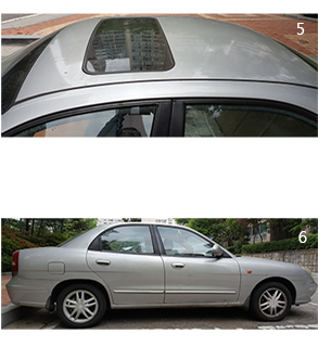 침수차 우측면 및 루프 점검