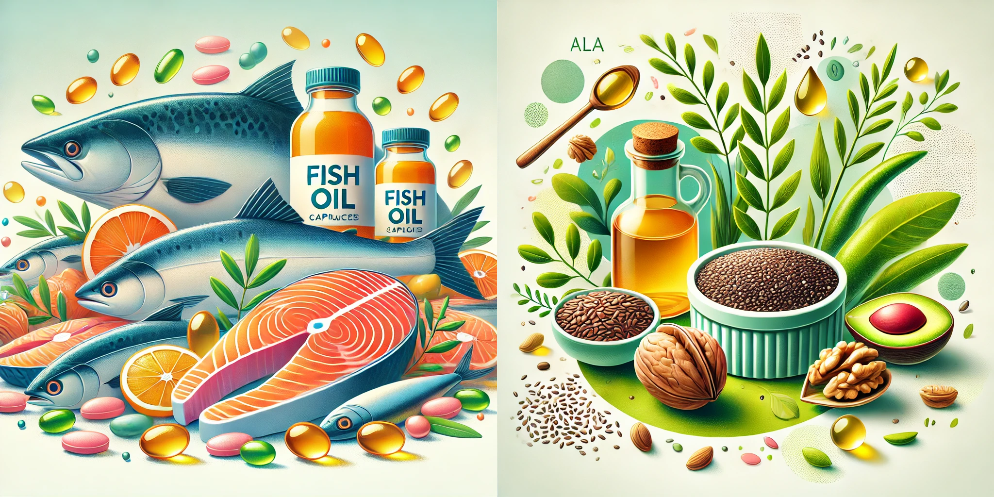 식물성 오메가-3 vs 동물성 오메가-3 차이