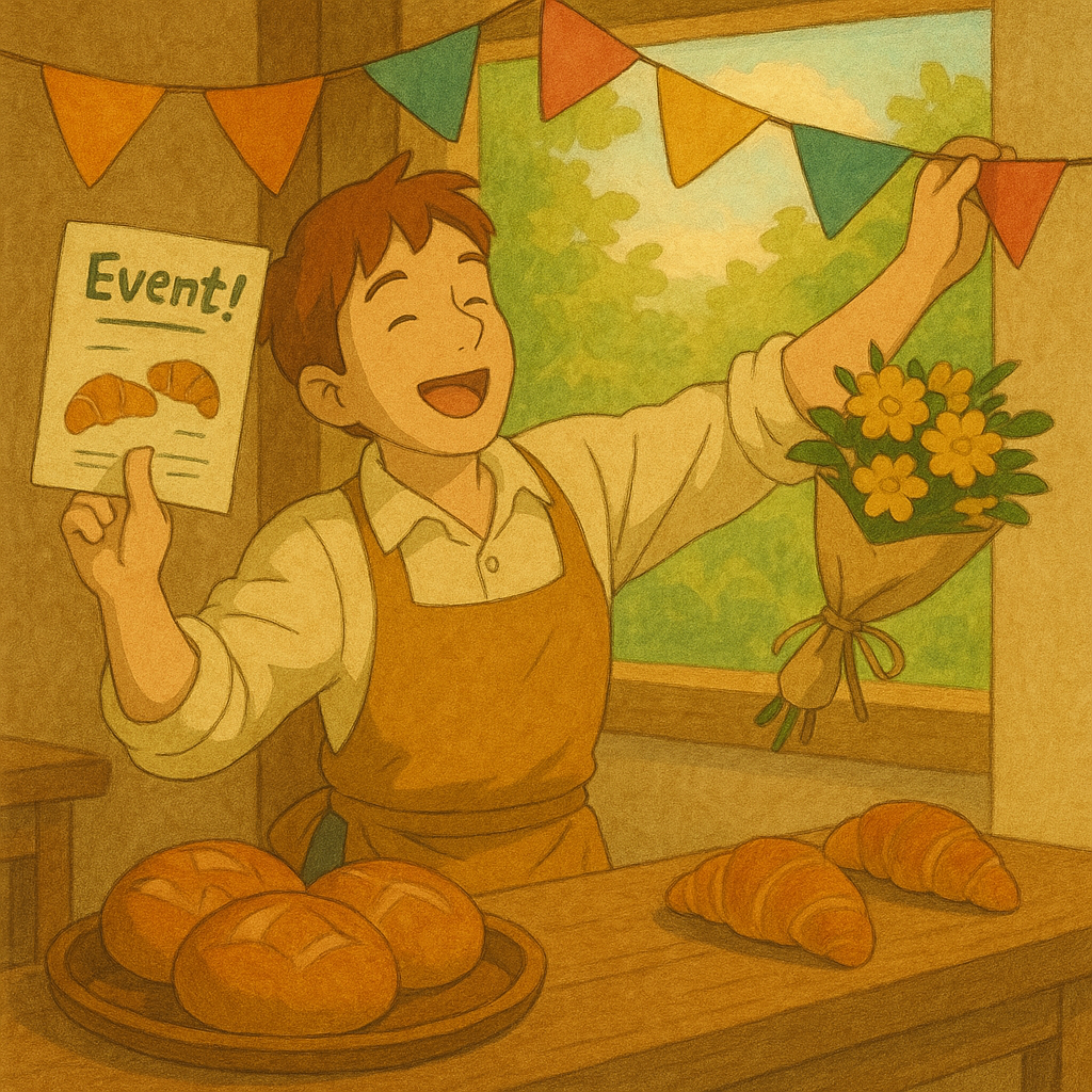 인생여정수 5 빵집 일러스트