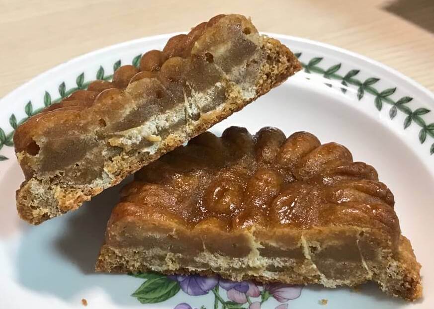 약과쿠키 단면을 보여주는 사진입니다.