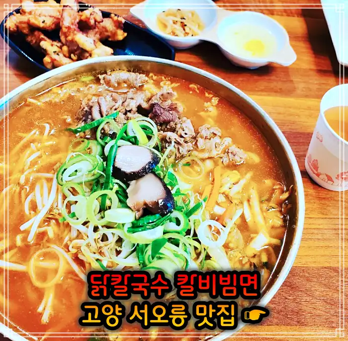 런닝맨 고양 서오릉 닭칼국수, 비빔칼국수 맛집