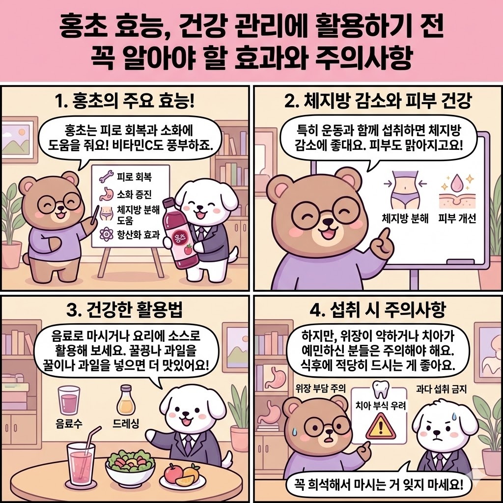 홍초 효능, 건강 관리에 활용하기 전 꼭 알아야 할 효과와 주의사항