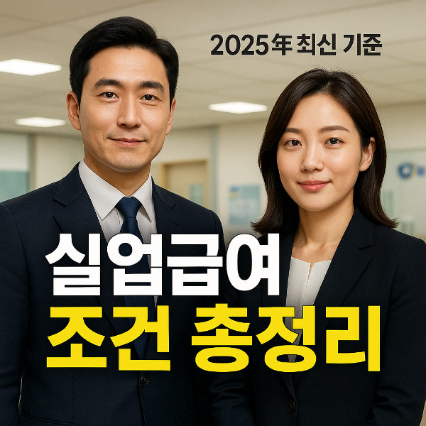 실업급여 조건 썸네일 이미지입니다.