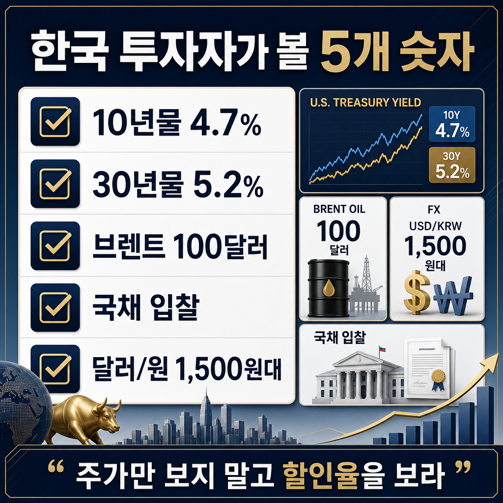 한국 투자자가 볼 5개 숫자