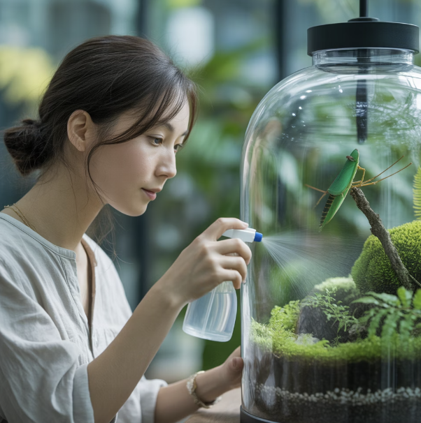 '분무' 한 번, 습도와 물 공급을 동시에!