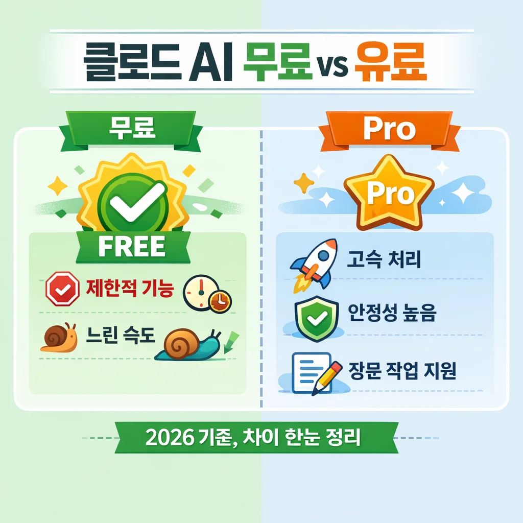 클로드 AI 무료 vs 유료(Pro) 차이, 어떤 사람에게 필요할까?