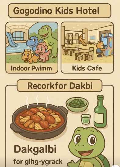 가평 고고다이노 키즈호텔 부대시설 안내 + 귀갓길 닭갈비 맛집 추천 관련 사진