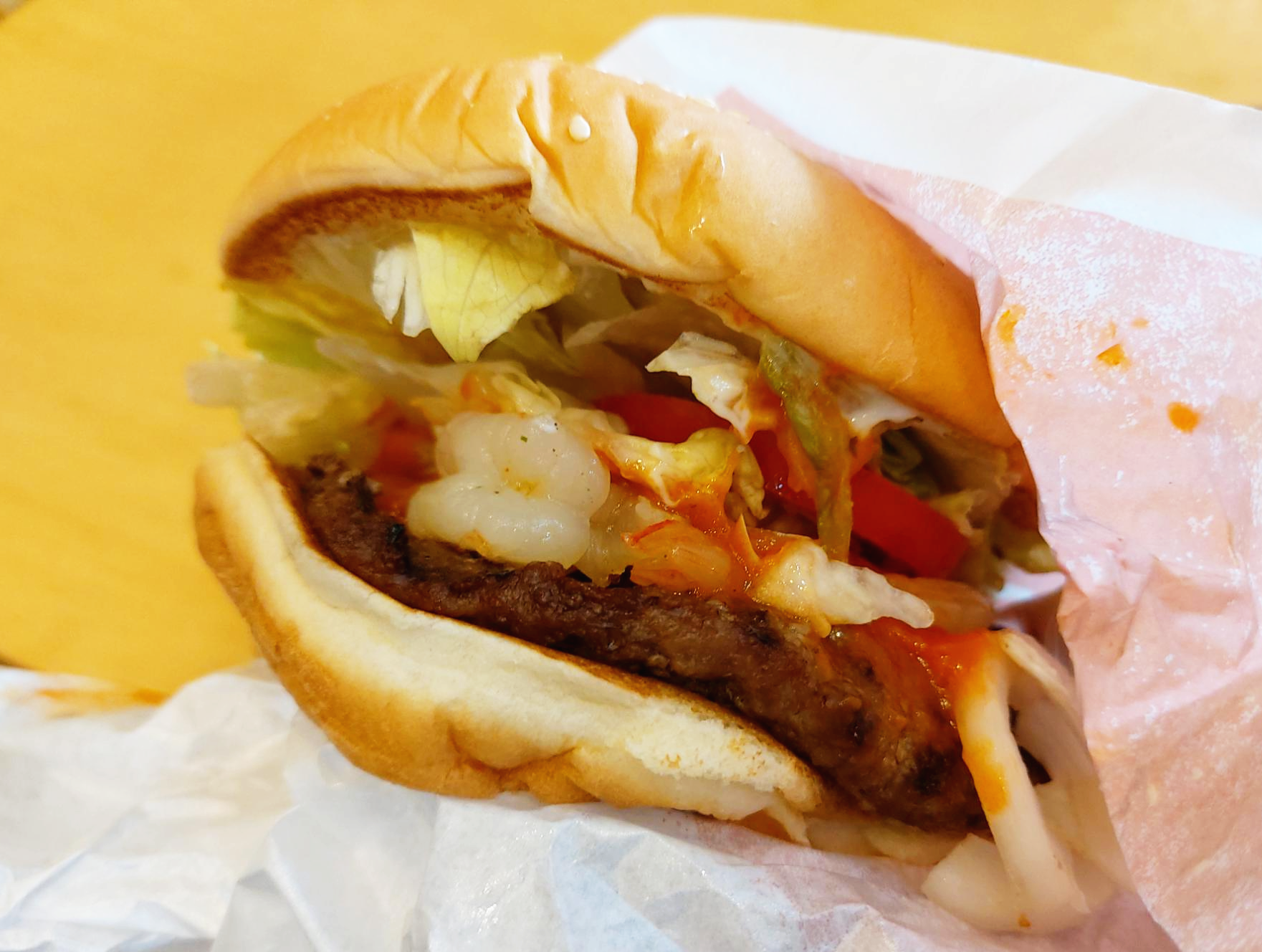 통새우와퍼 버거킹 통새우와퍼 속재료