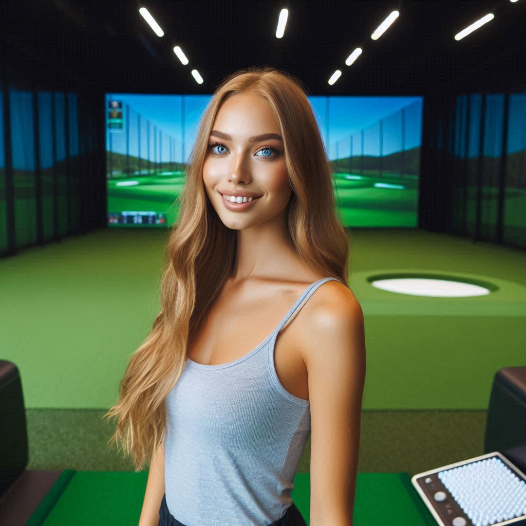 실내골프연습장 배경